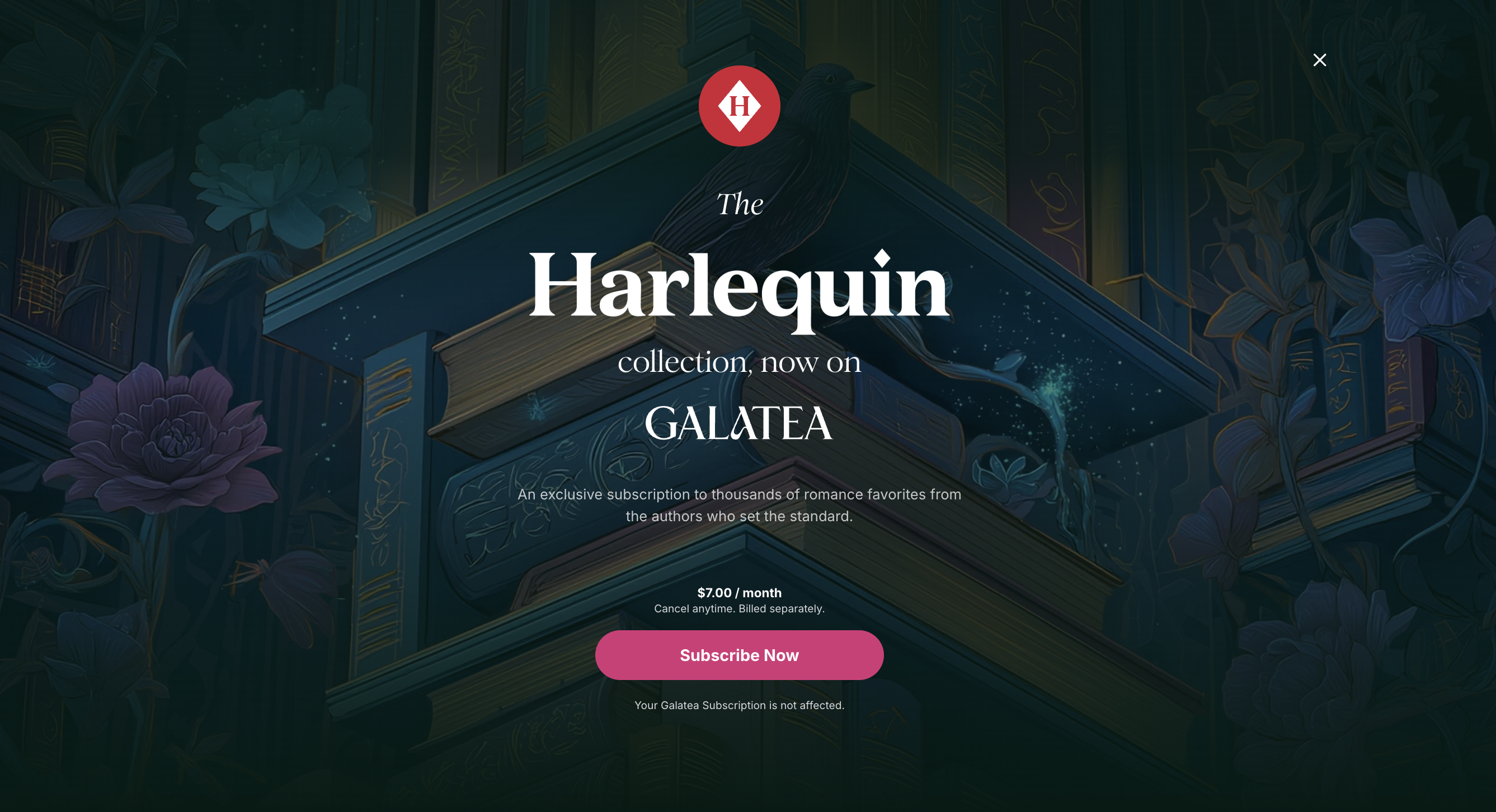 The Harlequin collection, now on Galatea